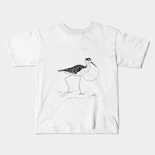 Black Necked Stilt Kids T-Shirt